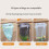 Foldable Stable Garbage Bin Holders with Magnetic Feature Secure 5