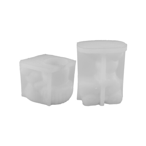 Easter Rabbit Basket Silicone Candle Holder Molds-A. 1