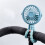 Black Portable USB Rechargeable Silent  Fan 3 Speed Adjustable with Lighting Function for Car  Stroller 3