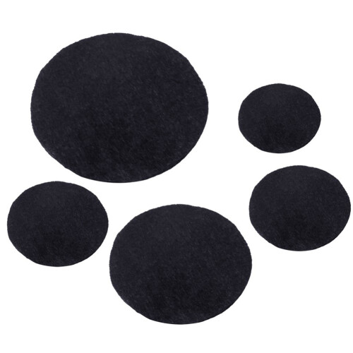 Black Adhesive Back  Sheets Fabric Sticky Back Sheets Self-Adhesive Durable and Water Resistant, 10 PCS 2