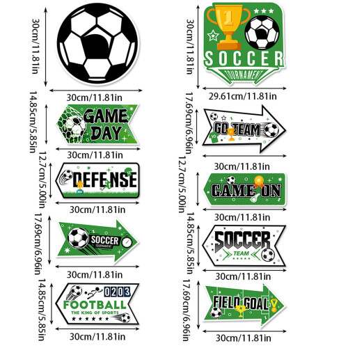 Athletic Themed Gathering Direction Sign Set For Game Activities 2