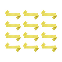 Multipurpose Satins Ribbon Straps Blank Adjustable-Yellow