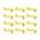 Multipurpose Satins Ribbon Straps Blank Adjustable-Yellow 1