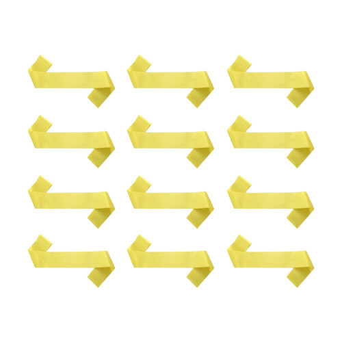Multipurpose Satins Ribbon Straps Blank Adjustable-Yellow