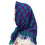 Classical Bandana Scarf Wind Resistant Soft-green purple1 1