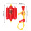 Firefighter Backpack Water Toys for Kids, 29x20cm, Fun Simulation 2