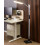 Beliani LED Floor Lamp AQUARIUS with Dimmer Metal Dark Grey 2