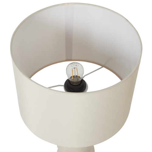 Beliani Table Lamp VILAR Ceramic Beige 1