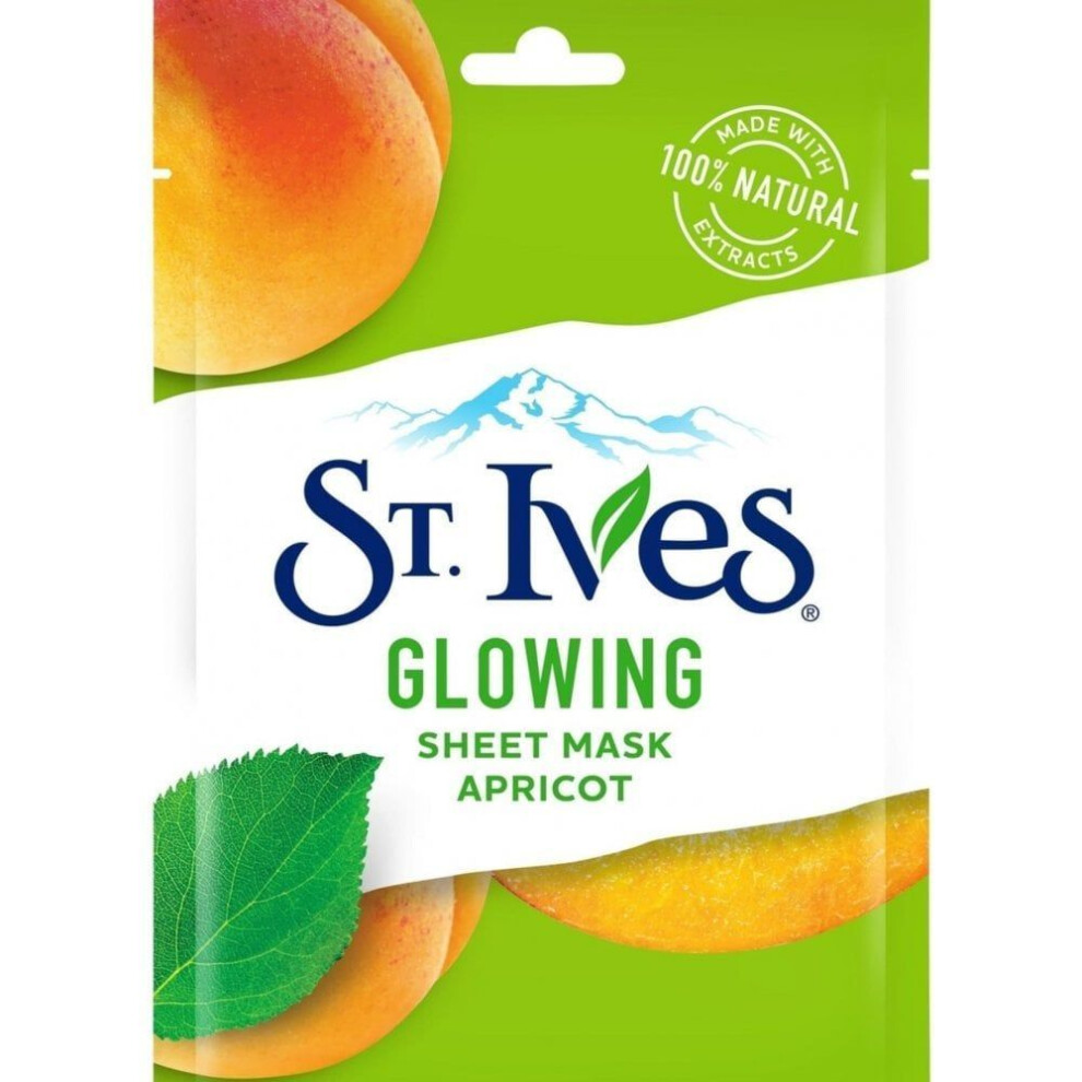 St Ives Sheet Mask Glowing Apricot 23Ml