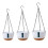 Double Chain Hanging Planter Pot Home 9