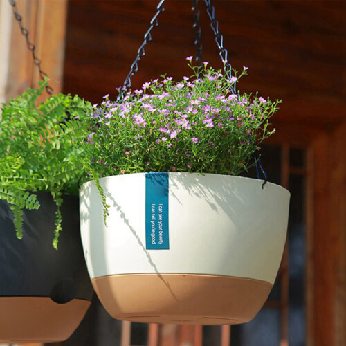 Double Chain Hanging Planter Pot Home 1