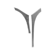 För TSX 2009-2014 Carbon Fiber Center Console Side Strip Sticker Trim Inredningstillbehör LHD