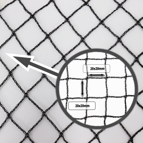Pond net 8 m x 4 m Black Fishpond net Leaf netting Netting Bird protection netting sturdy 2