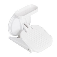 Reposapiés para Ducha Sin Taladro con Ventosa, Reposapiés para Pedicura, Estante de Almacenamiento para Baños de Casa y Hotel