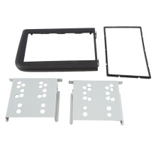 For S80 1999-2005 Car Stereo Fascia Dash Panel 2 Din Frame Trim Kit(173x98mm)