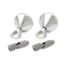 Motorcycle Accessories Handlebar End Mirror Side Rotation for GTS 300 GTS300 GTV 300 GTV300 Silver
