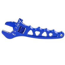 Verstelbaar en 3 4 6 8 10 12 Metalen SLANG SLANG Montagegereedschap Metalen Sleutel AN3-AN12 PQY-SLW0601 Blauw