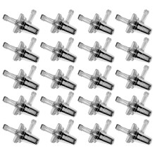20Pcs Universal Motorcycle Right Angle Inline Fuel Filter 1/4 Inch 6mm Hose Lines for