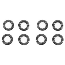 Car Door Pin Trim, 8Pcs Carbon Fiber Door Lock Pin Cover Trim Fits for C-Class W205 GLC C180 C200L C260L