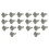 20 PCS Grey Plastic Parcel Shelf Clip Early Type End for  Juke 799161KA3A 1