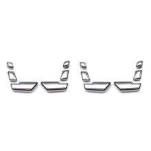 12x Cubierta de Interruptor de Botón de Ajuste de Asiento de Puerta de Aleación de Zinc para Coche, Pegatina Embellecedora para C E GLK GL ML