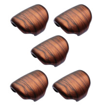 5X Garniture de Couvercle de Bouton de Levier de Vitesse en Bois de Grain de Pêche ABS pour CR-V CRV 2017-2020