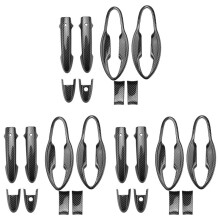 3X Car Front Door Handles Cover Trim Carbon Fiber Door Handle Bowl for  HRV HR-V Vezel 2014-2017 Exterior Styling