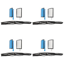 4X Car Dual Zone Air Conditioning Heater Flap Repair Kit 6480E3 for 407 2004-2016 C5 2001-2008