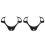2X Coprivolante Decorativo per Interni Auto per  Serie 3 E90 E92 E93 2005-2012 LHD 1