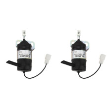 2X 15471-60010 SoléNoïDe D'ArrêT de Carburant 12 V 052600-1000 15471-60013 pour SoléNoïDe D'ArrêT de GéNéRateur de PièCe de Tracteur