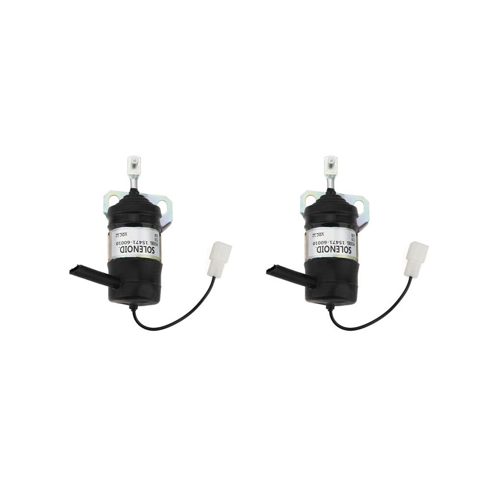 2X 15471-60010 12V Fuel Shut Off Solenoid 052600-1000 15471-60013 For Tractor Part Generator Stop Solenoid 4712109660776