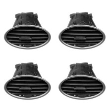 4X para Focus MK2 2005-2013 4M51-A014L21-AD Conjunto de Rejilla de Ventilación de Salida de Aire Acondicionado Central del Tablero Delantero