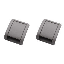 2X Boucle de Siège Arrière Couvercle de Commutateur de Réglage de la Main Poignée de Siège Arrière pour Accessoires X60 Gris