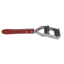 Double Sided Pet Grooming Rake Dematting Tool For Dogs Cats Stainless Steel Blades Non Slip Handle Wiry Coats Long Coats Double Coats Undercoat Brush