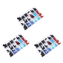 270Pcs Car Air Conditioner Repair Kit Car R134A R12 High and Low Pressure Side AC System Valve Core Dust Cap