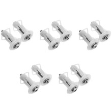 10Pcs Top Fix Toilet Cover Screws Well Nut Pan Fixing WC Blind Hole Fitting Kit for Universal Toilet Hinges