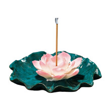 Lotuses Incenses Burners with Detachable Ashes-pink flower