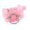 Durability PU Leather Necklace Adjustable Collar O Rings-Pink 1