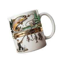 Keramiktasse im Angel-Stil für Getränke, Kaffeetasse-15 Unzen