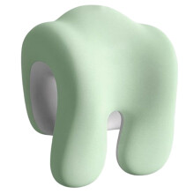 High Density Filled Travel Pillow Designed-Gray green color mat
