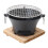 Efficient Combustion Wrought Iron BBQ Barbecue with Wood Base 1