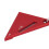 Regla triangular de aleación de aluminio 90/45/30 roja 8