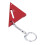 Regla triangular de aleación de aluminio 90/45/30 roja 14