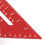 7 Inch Aluminum Rafter Square Protractor 90 Multi-Angle Ruler Red 13