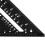 7-Inch Aluminum Rafter Square Protractor Multi-Angle Ruler Black 14