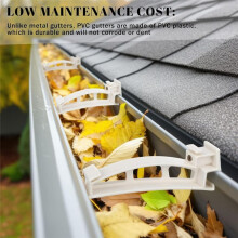 10 Pack 5" Gutter Hangers K-Style Hidden Roof Gutter Support Bracket for Repairing Sagging, Traditional
