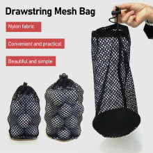 Simple Nylon Drawstring Mesh Bag for Outdoors
