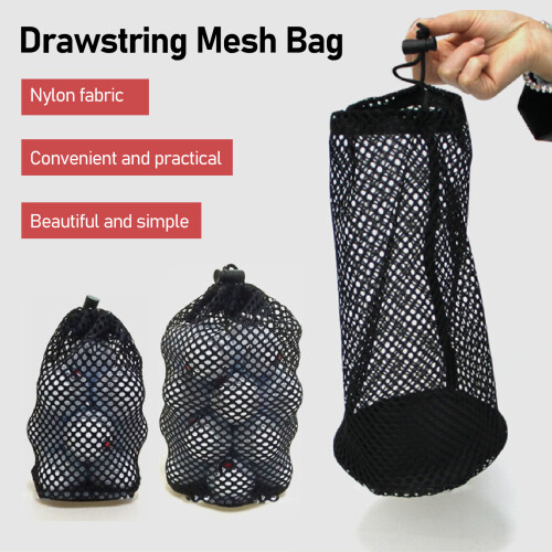 Simple Nylon Drawstring Mesh Bag for Outdoors