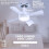 Dimmable LED Ceiling Fan Light 1000LM E26/E27 Remote Control 6