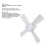 Dimmable LED Ceiling Fan Light 1000LM E26/E27 Remote Control 3